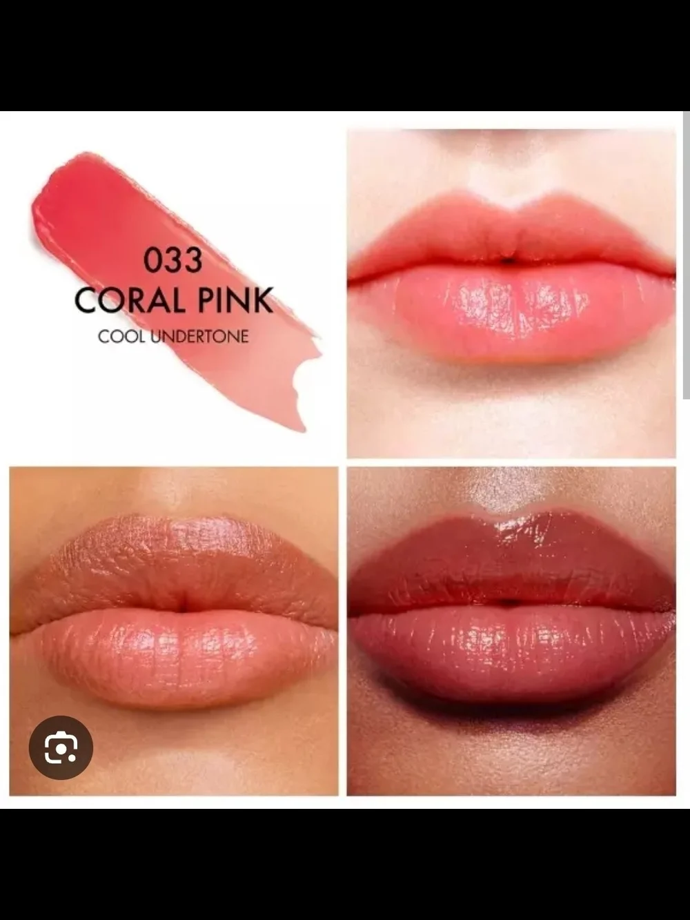 Dior Lip Glow Color Reviver Balm - 033 Coral Pink
